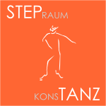 Das Logo des Stepraums in Konstanz mit oranger Hintergrundfarbe