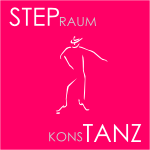 Das Logo des Stepraums in Konstanz mit roter Hintergrundfarbe